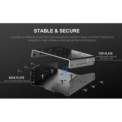 Настольный кронштейн для игрового руля PXN Z9 (6948052902399) Black купить в Украине: Киев, Днепр, Харьков, Одесса  | Низкая цена, отзывы, характеристики от TELEMART фото