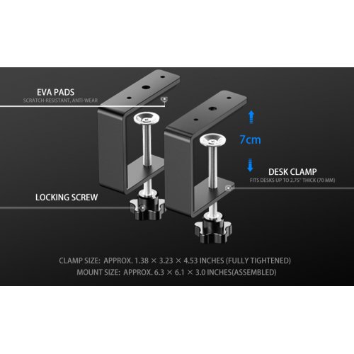 Настольный кронштейн для игрового руля PXN Z9 (6948052902399) Black купить в Украине: Киев, Днепр, Харьков, Одесса  | Низкая цена, отзывы, характеристики от TELEMART фото