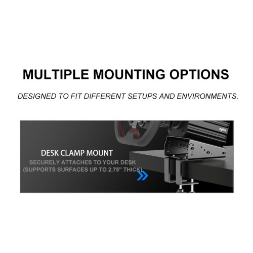 Настольный кронштейн для игрового руля PXN Z9 (6948052902399) Black купить в Украине: Киев, Днепр, Харьков, Одесса  | Низкая цена, отзывы, характеристики от TELEMART фото