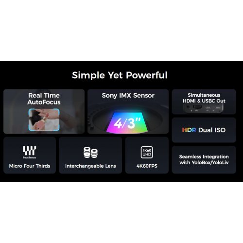 Веб-камера YoloLiv YoloCam S7 Black купить в Украине: Киев, Днепр, Харьков, Одесса  | Низкая цена, отзывы, характеристики от TELEMART фото