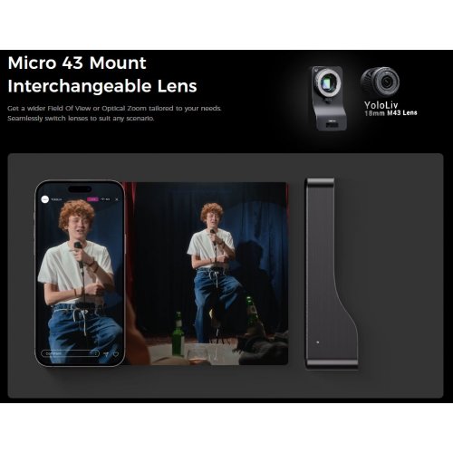 Веб-камера YoloLiv YoloCam S7 Black купить в Украине: Киев, Днепр, Харьков, Одесса  | Низкая цена, отзывы, характеристики от TELEMART фото