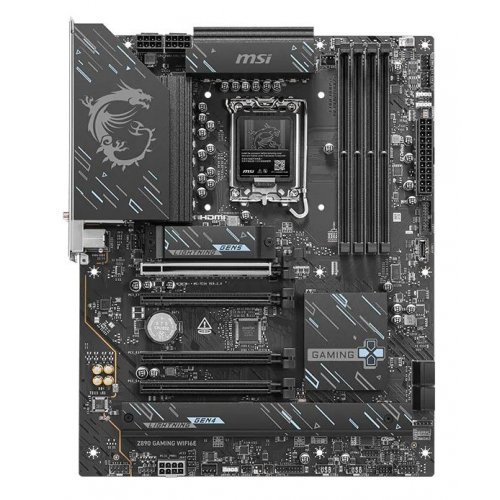 Материнская плата MSI Z890 GAMING WIFI6E (s1851, Intel Z890) купить в Украине: Киев, Днепр, Харьков, Одесса  | Проверка совместимости, низкая цена, отзывы, характеристики от TELEMART фото
