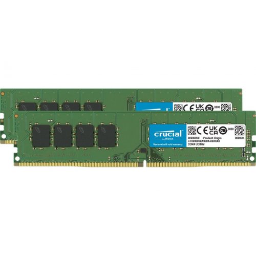 ОЗП Crucial DDR4 32GB (2x16GB) 3200Mhz (CT2K16G4DFRA32A) купити в Україні: Київ, Львів, Хмельницький, Тернопіль, Івано-Франківськ | Перевірка сумісності, низька ціна, відгуки, характеристики від TELEMART фото