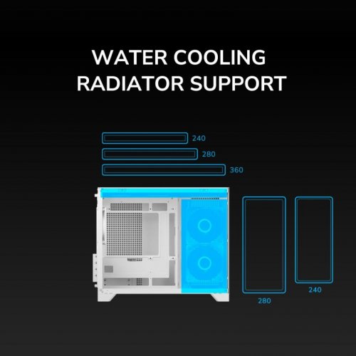 Корпус Cougar FV150 Mini без БП White купить в Украине: Киев, Днепр, Харьков, Одесса  | Проверка совместимости, низкая цена, отзывы, характеристики от TELEMART фото