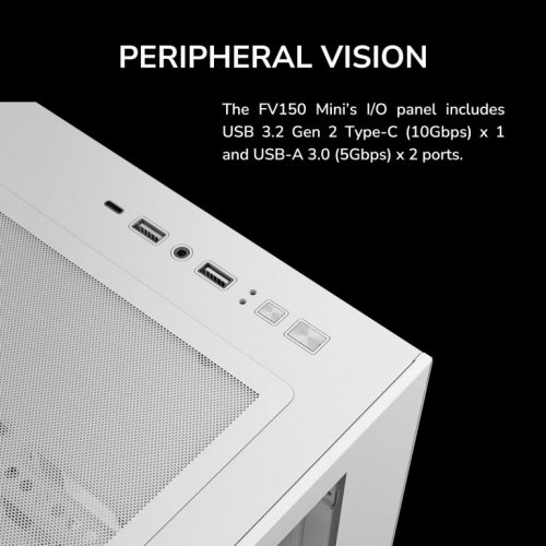 Корпус Cougar FV150 Mini без БП White купить в Украине: Киев, Днепр, Харьков, Одесса  | Проверка совместимости, низкая цена, отзывы, характеристики от TELEMART фото