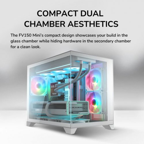 Корпус Cougar FV150 Mini без БП Pink купить в Украине: Киев, Днепр, Харьков, Одесса  | Проверка совместимости, низкая цена, отзывы, характеристики от TELEMART фото