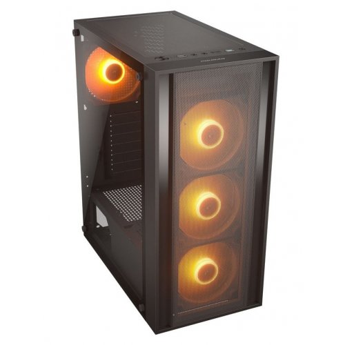 Корпус Cougar MX160 RGB без БП Black купить в Украине: Киев, Днепр, Харьков, Одесса  | Проверка совместимости, низкая цена, отзывы, характеристики от TELEMART фото