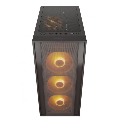 Корпус Cougar MX160 RGB без БП Black купить в Украине: Киев, Днепр, Харьков, Одесса  | Проверка совместимости, низкая цена, отзывы, характеристики от TELEMART фото