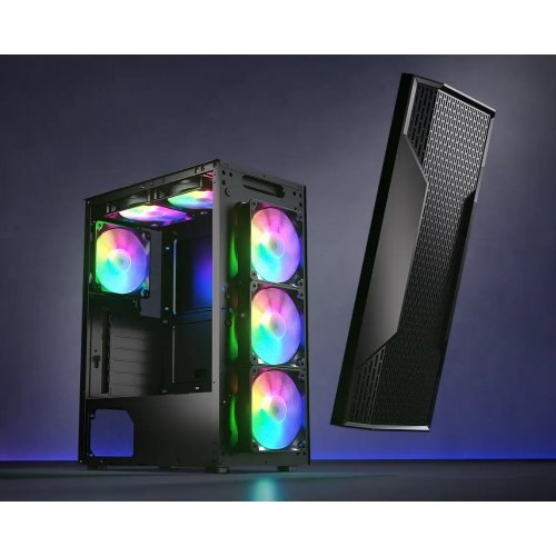 Корпус Cougar MX160 RGB без БП Black купить в Украине: Киев, Днепр, Харьков, Одесса  | Проверка совместимости, низкая цена, отзывы, характеристики от TELEMART фото