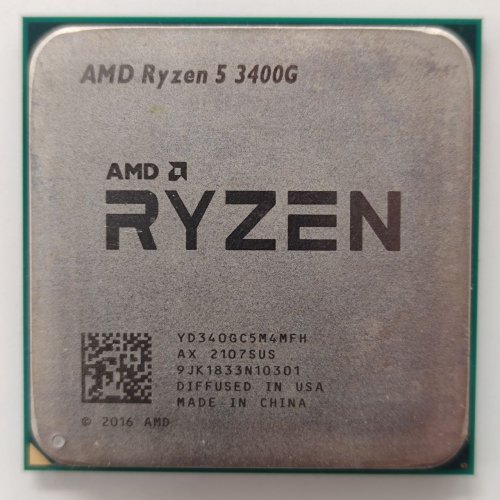 Процессор AMD Ryzen 5 3400G 3.7(4.2)GHz 4MB sAM4 Multipack (YD340GC5FIMPK) (Восстановлено продавцом, 855915) купить в Украине: Киев, Днепр, Харьков, Одесса  | Проверка совместимости, низкая цена, отзывы, характеристики от TELEMART фото
