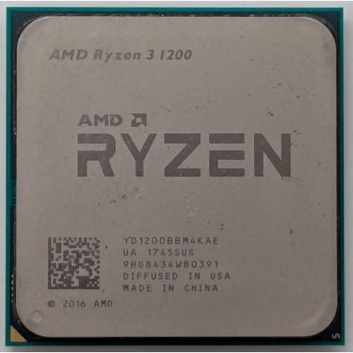 Процесор AMD Ryzen 3 1200 3.2(3.4)GHz sAM4 Box (YD1200BBAFBOX) (Відновлено продавцем, 855929) купити в Україні: Київ, Львів, Хмельницький, Тернопіль, Івано-Франківськ | Перевірка сумісності, низька ціна, відгуки, характеристики від TELEMART фото
