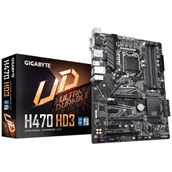 Материнская плата Gigabyte H470 HD3 (s1200, Intel H470) (Восстановлено продавцом, 855939)