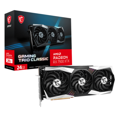 Видеокарта MSI Radeon RX 7900 XTX GAMING TRIO CLASSIC 24576MB (RADEON RX 7900 XTX GAMING TRIO CLASSIC 24G) (Восстановлено продавцом, 855942) купить в Украине: Киев, Днепр, Харьков, Одесса  | Проверка совместимости, низкая цена, отзывы, характеристики от TELEMART фото