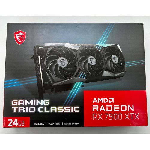 Видеокарта MSI Radeon RX 7900 XTX GAMING TRIO CLASSIC 24576MB (RADEON RX 7900 XTX GAMING TRIO CLASSIC 24G) (Восстановлено продавцом, 855942) купить в Украине: Киев, Днепр, Харьков, Одесса  | Проверка совместимости, низкая цена, отзывы, характеристики от TELEMART фото