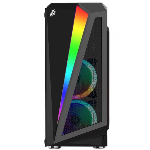 Корпус 1stPlayer R5-3R1 Color LED Tempered Glass без БЖ Black (Відновлено продавцем, 855957) купити в Україні: Київ, Львів, Хмельницький, Тернопіль, Івано-Франківськ | Перевірка сумісності, низька ціна, відгуки, характеристики від TELEMART фото