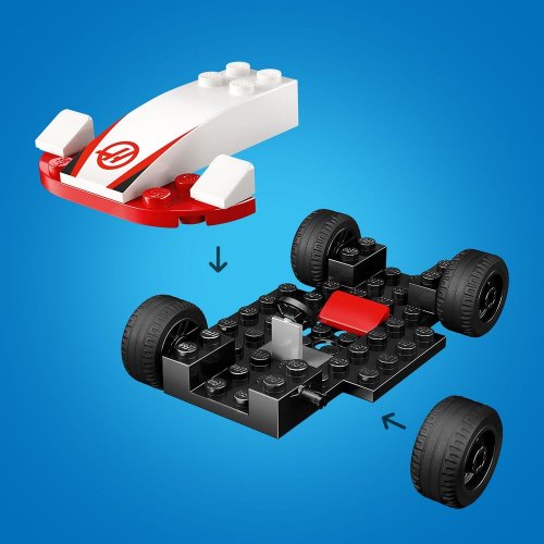 Конструктор LEGO City Автомобили для гонок F1 команд Williams Racing и Haas F1 92 детали (60464) купить в Украине: Киев, Днепр, Харьков, Одесса  | Низкая цена, отзывы, характеристики от TELEMART фото