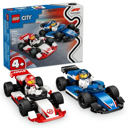 Конструктор LEGO City Автомобили для гонок F1 команд Williams Racing и Haas F1 92 детали (60464) купить в Украине: Киев, Днепр, Харьков, Одесса  | Низкая цена, отзывы, характеристики от TELEMART фото