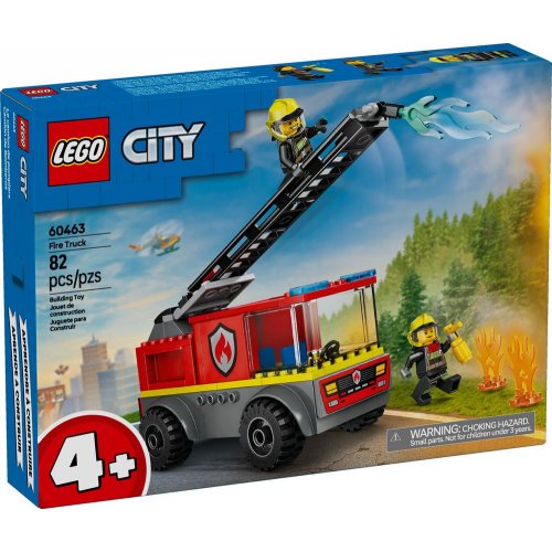 Конструктор LEGO City Пожежна машина з драбиною 82 деталі (60463) купити в Україні: Київ, Львів, Хмельницький, Тернопіль, Івано-Франківськ | Низька ціна, відгуки, характеристики від TELEMART фото
