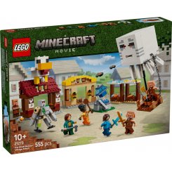 Конструктор LEGO Minecraft Напад на село з повітряною кулею Ґаст 555 деталей (21273)