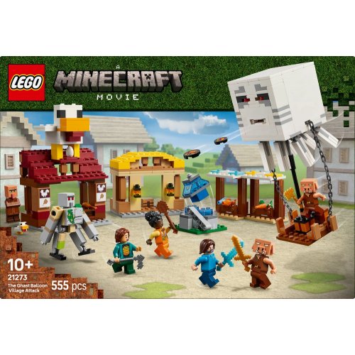 Конструктор LEGO Minecraft Напад на село з повітряною кулею Ґаст 555 деталей (21273) купити в Україні: Київ, Львів, Хмельницький, Тернопіль, Івано-Франківськ | Низька ціна, відгуки, характеристики від TELEMART фото