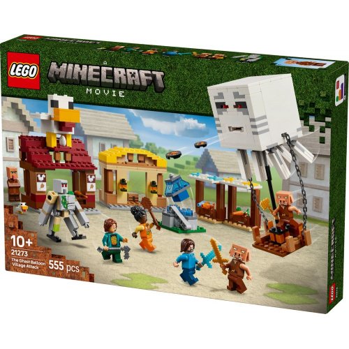 Конструктор LEGO Minecraft Напад на село з повітряною кулею Ґаст 555 деталей (21273) купити в Україні: Київ, Львів, Хмельницький, Тернопіль, Івано-Франківськ | Низька ціна, відгуки, характеристики від TELEMART фото
