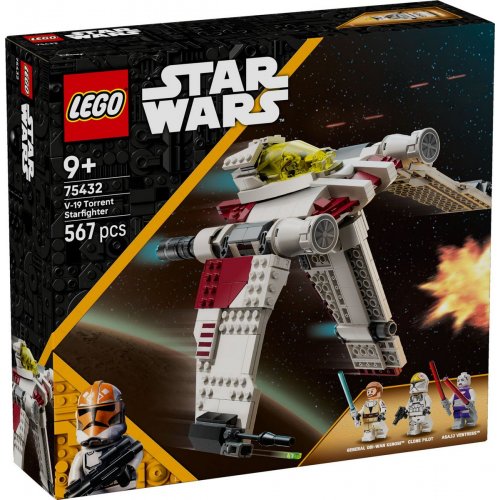 Конструктор LEGO Star Wars Зоряний винищувач V-19 Потік 567 деталей (75432) купити в Україні: Київ, Львів, Хмельницький, Тернопіль, Івано-Франківськ | Низька ціна, відгуки, характеристики від TELEMART фото