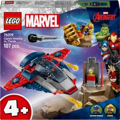 Конструктор LEGO Super Heroes Marvel Капітан Америка проти Таноса 107 деталей (76319)