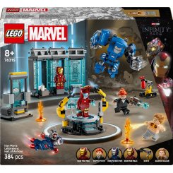 Конструктор LEGO Super Heroes Marvel Лабораторія Залізної Людини: зал обладунків 384 деталі (76315)