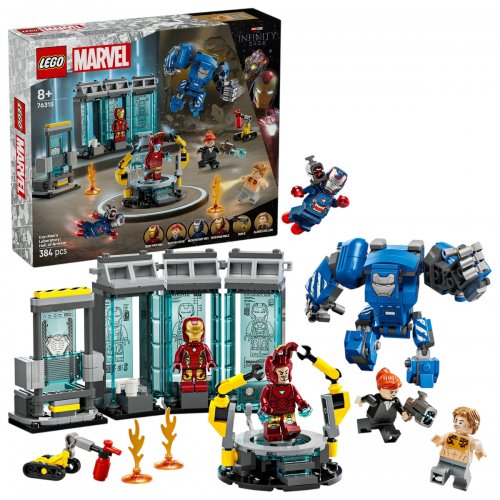 Конструктор LEGO Super Heroes Marvel Лабораторія Залізної Людини: зал обладунків 384 деталі (76315) купити в Україні: Київ, Львів, Хмельницький, Тернопіль, Івано-Франківськ | Низька ціна, відгуки, характеристики від TELEMART фото