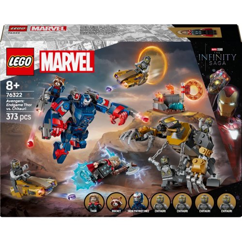 Конструктор LEGO Super Heroes Marvel Мстители: Финал Тор против Читаури 373 детали (76322) купить в Украине: Киев, Днепр, Харьков, Одесса  | Низкая цена, отзывы, характеристики от TELEMART фото