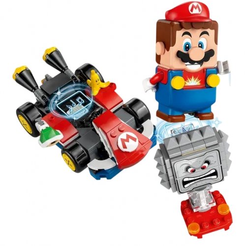 Конструктор LEGO Super Mario Mario Kart - Interactive LEGO Mario и Standard Kart 278 деталей (72043) купить в Украине: Киев, Днепр, Харьков, Одесса  | Низкая цена, отзывы, характеристики от TELEMART фото