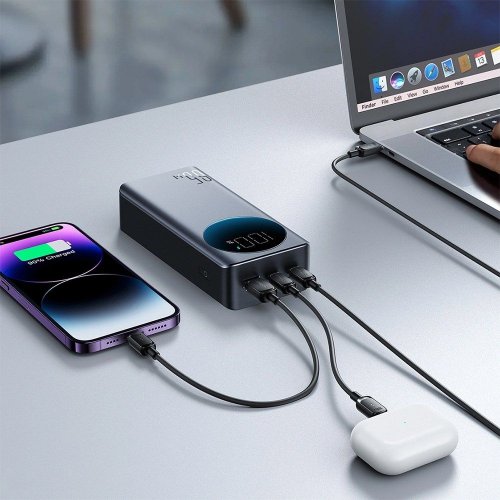 Powerbank JOYROOM 30000mAh 65W (JR-PBF05) Black купить в Украине: Киев, Днепр, Харьков, Одесса  | Низкая цена, отзывы, характеристики от TELEMART фото