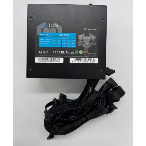 Блок живлення CHIEFTEC Proton 500W (BDF-500S) (Відновлено продавцем, 856176) купити в Україні: Київ, Львів, Хмельницький, Тернопіль, Івано-Франківськ | Перевірка сумісності, низька ціна, відгуки, характеристики від TELEMART фото