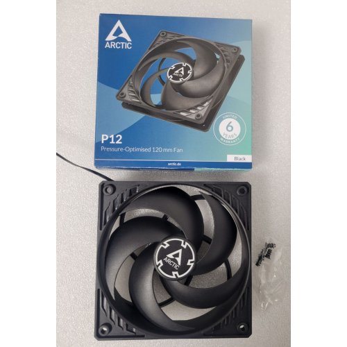 Уцінка кулер для корпуса Arctic P12 (ACFAN00118A) Black (Сліди використання, 856188) купити в Україні: Київ, Львів, Хмельницький, Тернопіль, Івано-Франківськ | Перевірка сумісності, низька ціна, відгуки, характеристики від TELEMART фото