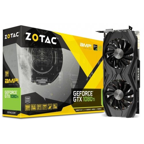 Відеокарта Zotac GeForce GTX 1080 TI AMP Edition 11264MB (ZT-P10810D-10P) (Відновлено продавцем, 856195) купити в Україні: Київ, Львів, Хмельницький, Тернопіль, Івано-Франківськ | Перевірка сумісності, низька ціна, відгуки, характеристики від TELEMART фото