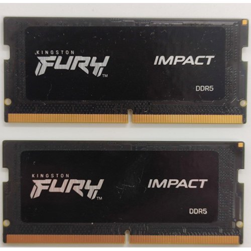 Озп Kingston SODIMM DDR5 32GB 4800Mhz FURY Impact Black (KF548S38IB-32) (Відновлено продавцем, 856204) купити в Україні: Київ, Львів, Хмельницький, Тернопіль, Івано-Франківськ | Перевірка сумісності, низька ціна, відгуки, характеристики від TELEMART фото