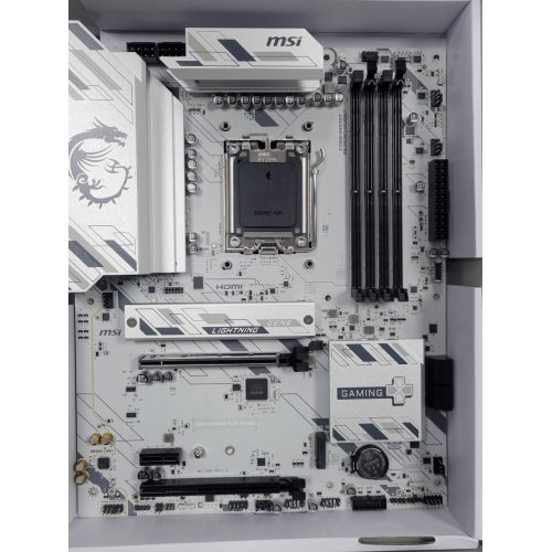 Уценка материнская плата MSI B850 GAMING PLUS WIFI6E (sAM5, AMD B850) (Следы использования, 856212) купить в Украине: Киев, Днепр, Харьков, Одесса  | Проверка совместимости, низкая цена, отзывы, характеристики от TELEMART фото