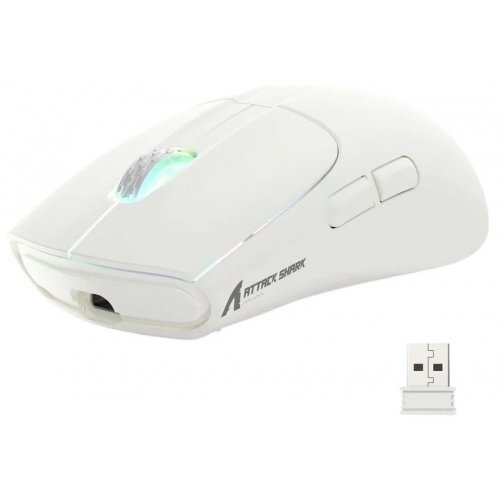 Уценка мышка Attack Shark X5 Wireless (AS-6922456700225-W) White (Вскрытая упаковка, 856225) купить в Украине: Киев, Днепр, Харьков, Одесса  | Низкая цена, отзывы, характеристики от TELEMART фото