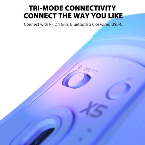 Уценка мышка Attack Shark X5 Wireless (AS-6922456700225-W) White (Вскрытая упаковка, 856225) купить в Украине: Киев, Днепр, Харьков, Одесса  | Низкая цена, отзывы, характеристики от TELEMART фото