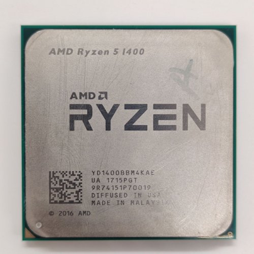 Процесор AMD Ryzen 5 1400 3.2(3.4)GHz sAM4 Tray (YD1400BBAE) (Відновлено продавцем, 856236) купити в Україні: Київ, Львів, Хмельницький, Тернопіль, Івано-Франківськ | Перевірка сумісності, низька ціна, відгуки, характеристики від TELEMART фото