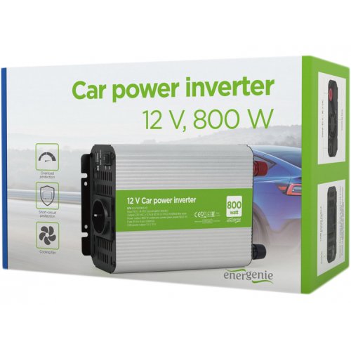 Автомобильный инвертор EnerGenie 800W (EG-PWC800-01) купить в Украине: Киев, Днепр, Харьков, Одесса  | Низкая цена, отзывы, характеристики от TELEMART фото