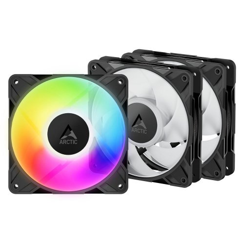 Набір кулерів для корпусу Arctic P12 Pro A-RGB (3-Fan Pack) (ACFAN00310A) Black (Відновлено продавцем, 856248) купити в Україні: Київ, Львів, Хмельницький, Тернопіль, Івано-Франківськ | Перевірка сумісності, низька ціна, відгуки, характеристики від TELEMART фото