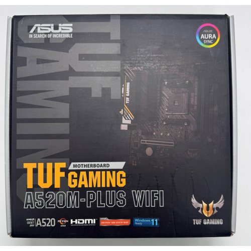Материнская плата Asus TUF GAMING A520M-PLUS WIFI (sAM4, A520) (Восстановлено продавцом, 856249) купить в Украине: Киев, Днепр, Харьков, Одесса  | Проверка совместимости, низкая цена, отзывы, характеристики от TELEMART фото