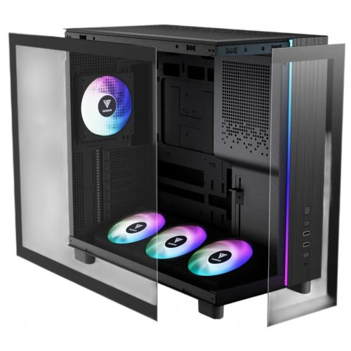 Корпус Gamdias ATLAS M4 Tempered Glass без БП (4711514503791) Black купить в Украине: Киев, Днепр, Харьков, Одесса  | Проверка совместимости, низкая цена, отзывы, характеристики от TELEMART фото