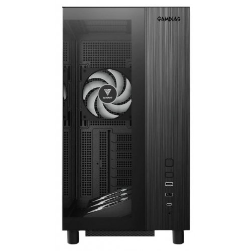 Корпус Gamdias ATLAS M4 Tempered Glass без БП (4711514503791) Black купить в Украине: Киев, Днепр, Харьков, Одесса  | Проверка совместимости, низкая цена, отзывы, характеристики от TELEMART фото