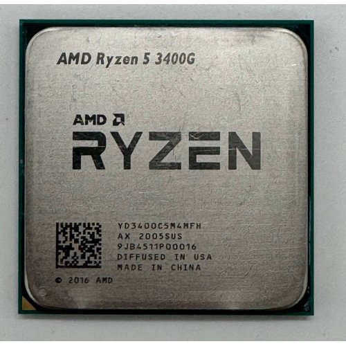 Процессор AMD Ryzen 5 3400G 3.7(4.2)GHz 4MB sAM4 Box (YD3400C5FHSBX) (Восстановлено продавцом, 856362) купить в Украине: Киев, Днепр, Харьков, Одесса  | Проверка совместимости, низкая цена, отзывы, характеристики от TELEMART фото