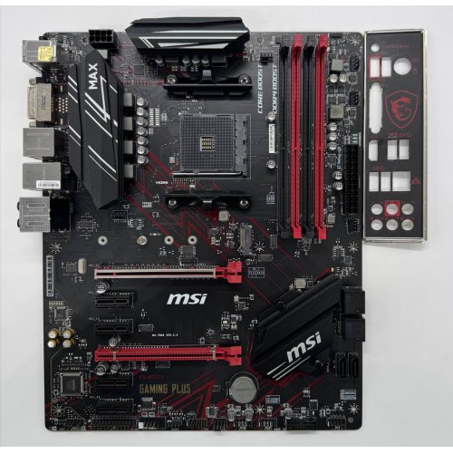 Материнська плата MSI B450 GAMING PLUS (sAM4, AMD B450) (Відновлено продавцем, 856392) купити в Україні: Київ, Львів, Хмельницький, Тернопіль, Івано-Франківськ | Перевірка сумісності, низька ціна, відгуки, характеристики від TELEMART фото
