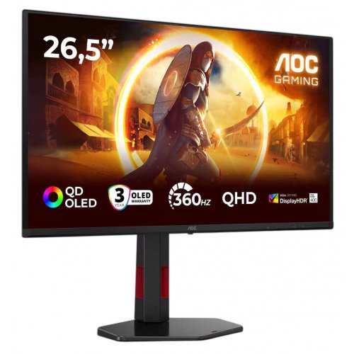 Монітор AOC 26.5" Q27G4SDR Black купити в Україні: Київ, Львів, Хмельницький, Тернопіль, Івано-Франківськ | Низька ціна, відгуки, характеристики від TELEMART фото