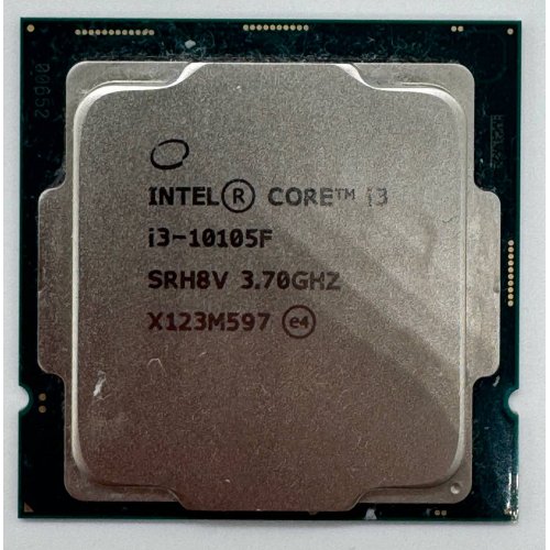 Процессор Intel Core i3-10105F 3.7(4.4)GHz 6MB s1200 Tray (CM8070104291323) (Восстановлено продавцом, 856404) купить в Украине: Киев, Днепр, Харьков, Одесса  | Проверка совместимости, низкая цена, отзывы, характеристики от TELEMART фото