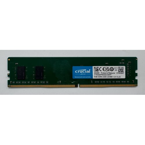 Озп Crucial DDR4 8GB 3200Mhz (CT8G4DFRA32A) (Відновлено продавцем, 856408) купити в Україні: Київ, Львів, Хмельницький, Тернопіль, Івано-Франківськ | Перевірка сумісності, низька ціна, відгуки, характеристики від TELEMART фото